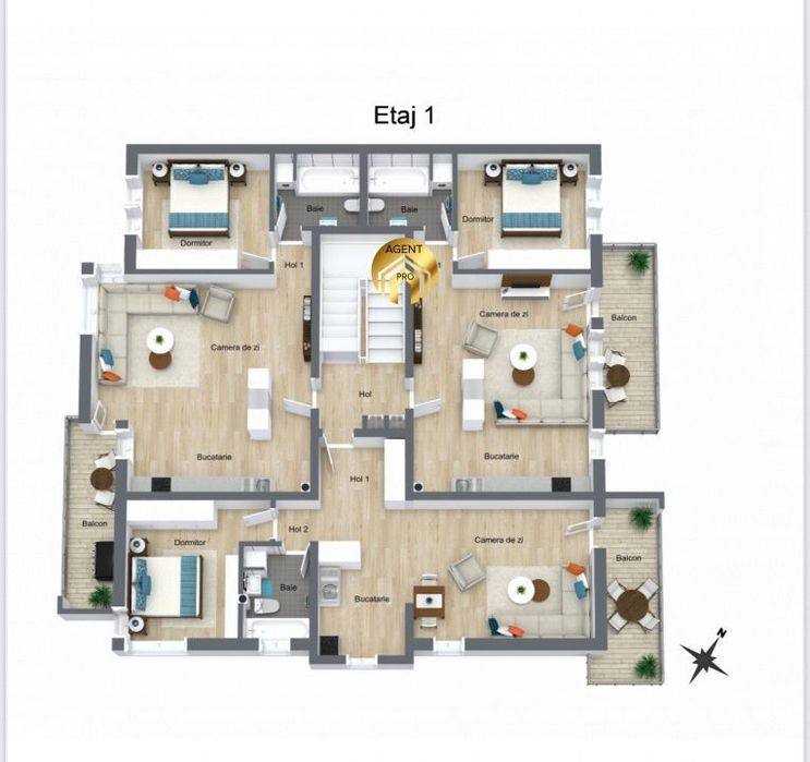Apartamente Premium 2 camere -Mansarda cu Terasa 27mp - Otopeni Odaile