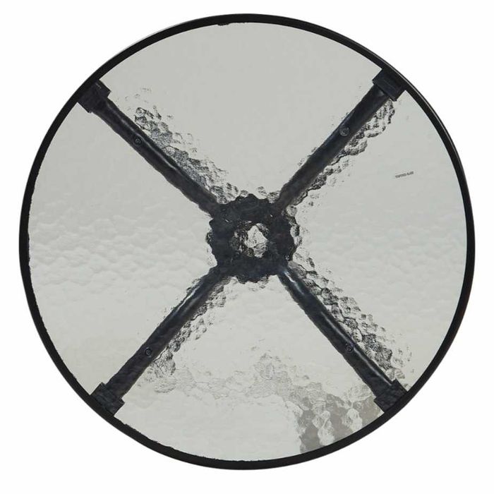 MASA rotunda din metal cu blat de sticla securizată NOUA - 150 Lei