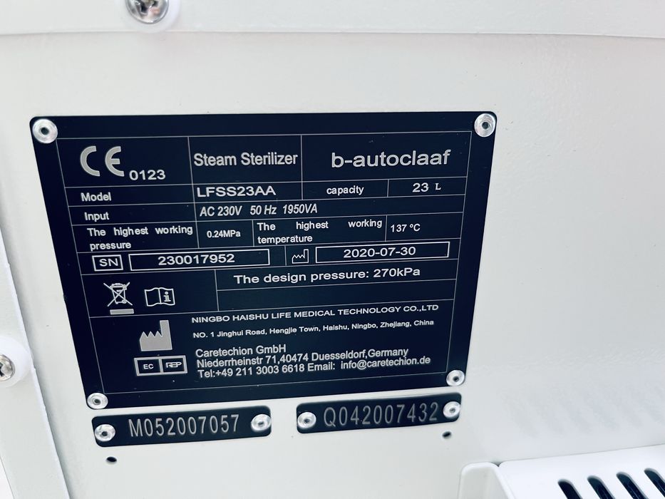 Autoclav B-autoclaf sterilizator dental stomatologie clinica chirurgie