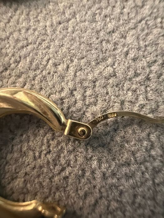 Cercei rotunzi aur 18k