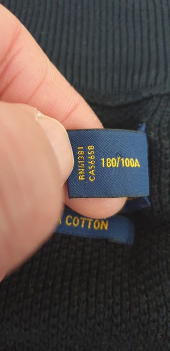 POLO Ralph Lauren Half Zip 3/4 Pima Cotton Knit  L ОРИГИНАЛ! Мъжко