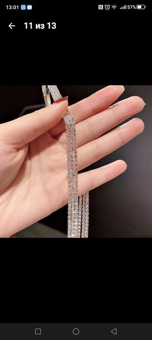 Ободок для волос со стразами