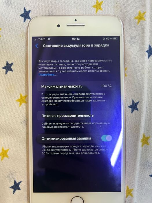 Iphone 8plus 64 gb 100%