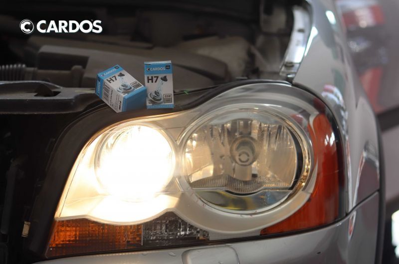 Лампы галогеновые автомобильные CARDOS H4 & H7 усиленные