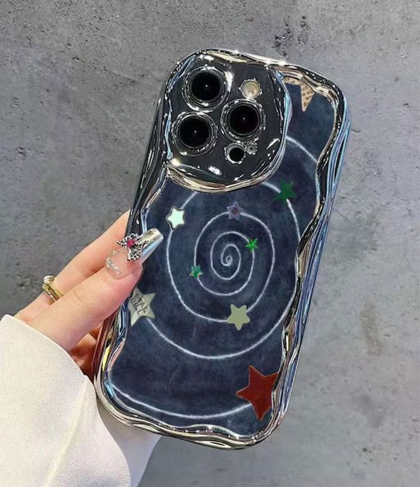 Чехол для телефона iPhone 14, стильный со звездами.