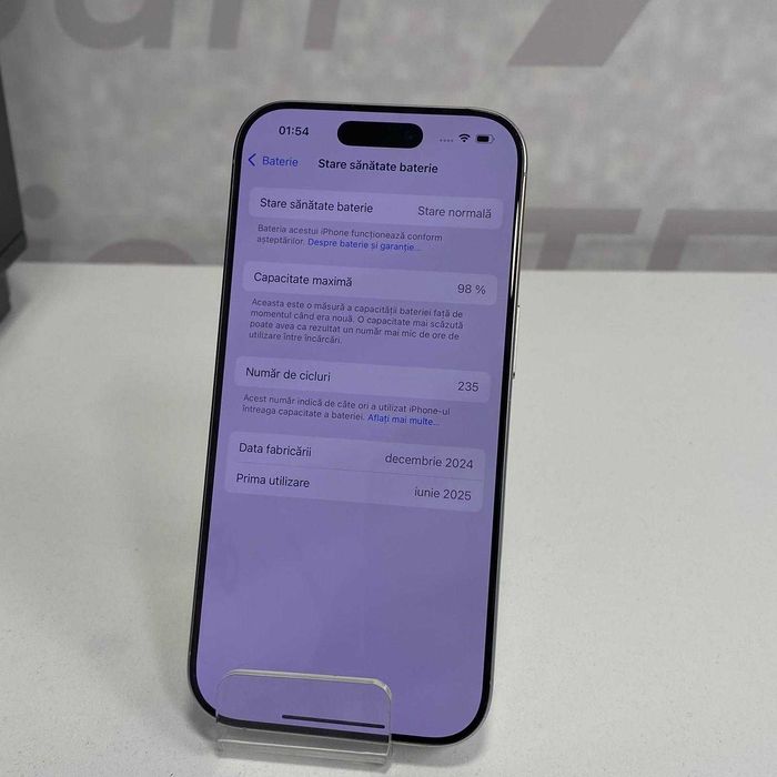 iPhone 16 Pro 256Gb 98% baterie (AG13 b.55720) Ridicare din agentie!