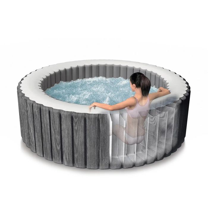Надуваемо джакузи Intex PureSpa Deluxe, 6 места, 216 x 71 см, Fiber-Te