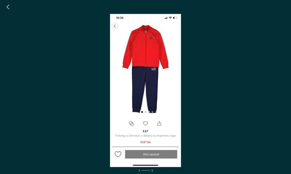 trening armani unisex copii original varsta 8-10 ani