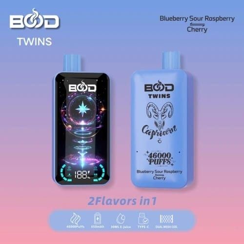 Vape Premium BOOD Twins 46000 Puffs Dual Flavor 2 Arome