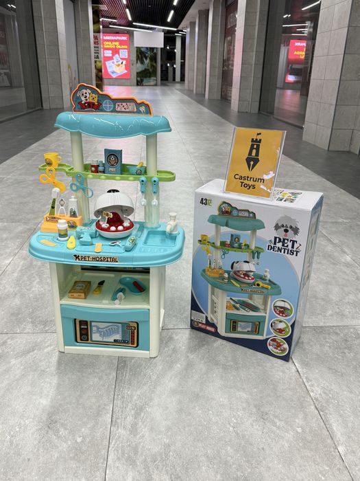 Игровой набор стоматолога для детей, 43 предмета 90x50см