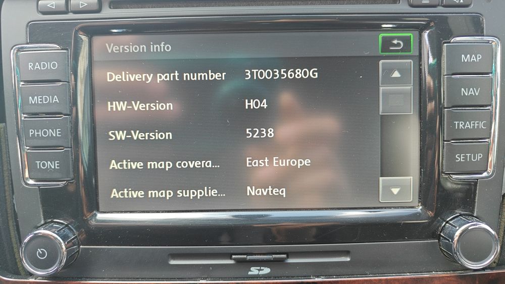 RNS 510 Update & actualizare software și hărți