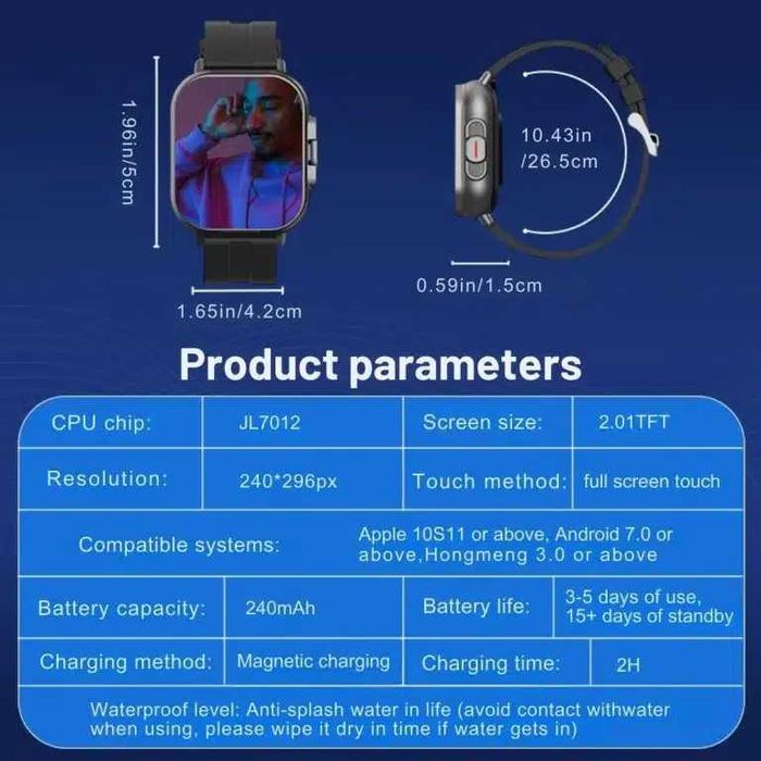 Нов D8 Smart Watch Bluetooth слушалки 2-в-1