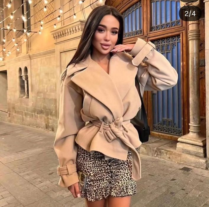 Продам стильное пальто короткое