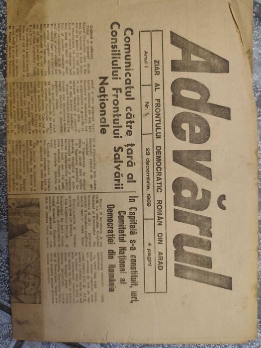 Colecție Istorică Rarisimă: Ultimele numere „Scînteia”Scanteia poporului și Adevarul