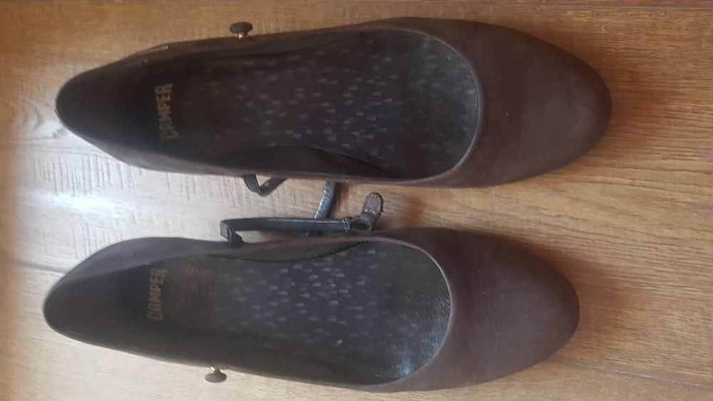 Обувки Camper , сив велур