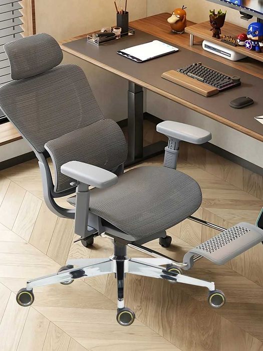 3D Офисное кресло с наклоном 130° кресло сеточное с подставкой для ног