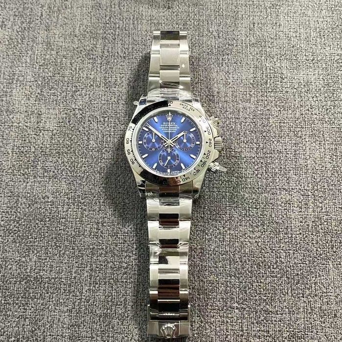 Rolex Daytona сребристо-синьо 4130