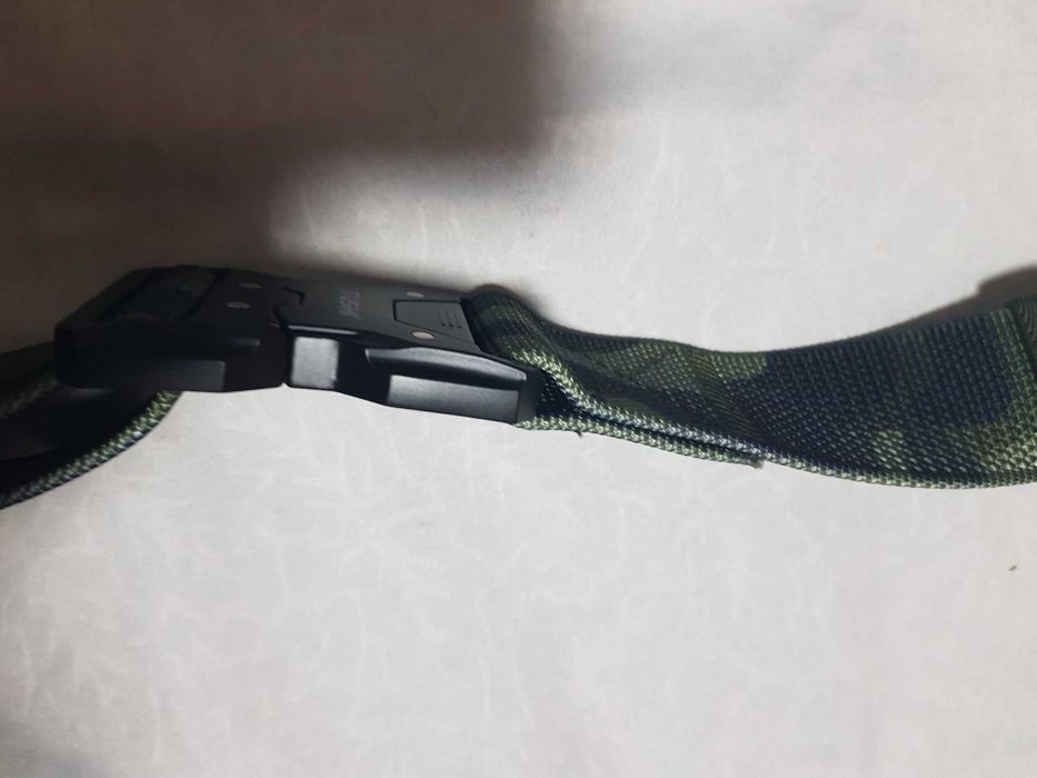 мъжки колан с автоматична метална тока TUSHI, черен , камуфлаж