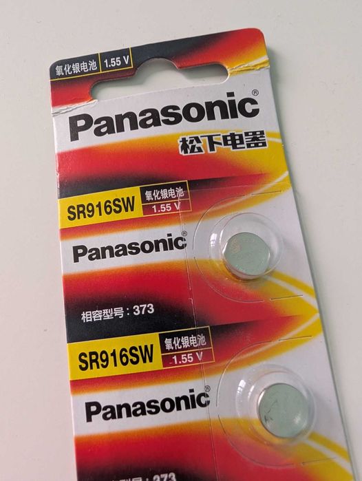 Батерия за часовник Panasonic 373 (SR916SW) – нова, срок 2028