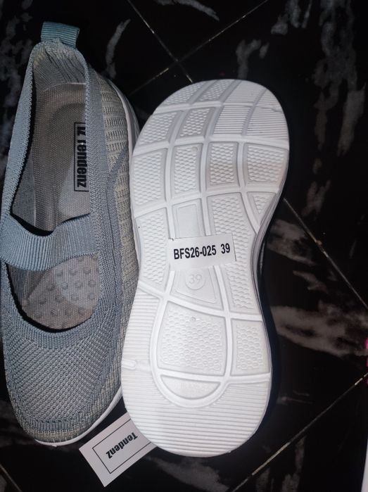 Дамски спортно елегантни,сиви обувки