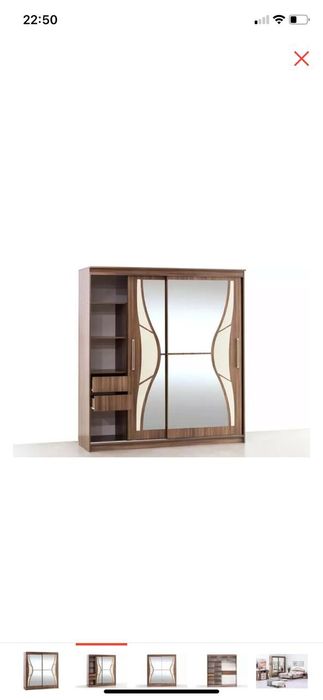 Шкаф купе зеркальный