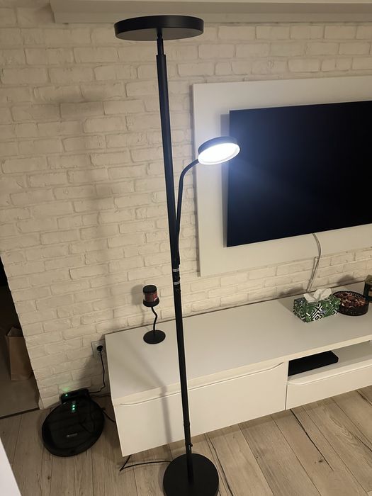 Lampadar Moemax cu dublu Led,180 cm/450 Lumen, 3000 Kelvin