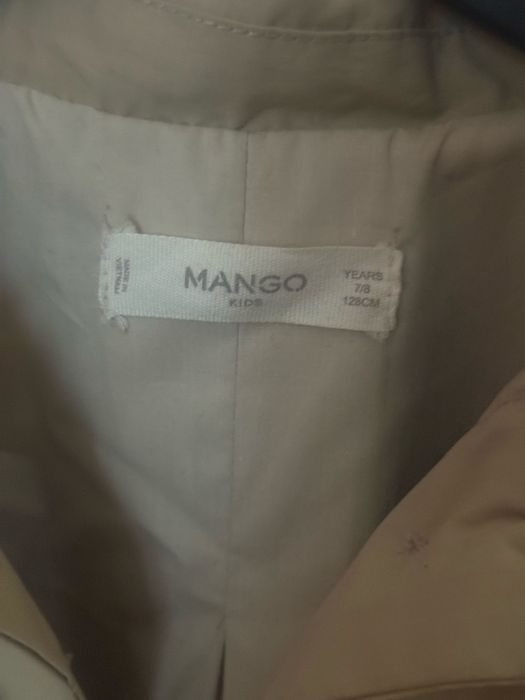 Palton pardesiu trench fetite mango fete copii 7 ani toamna