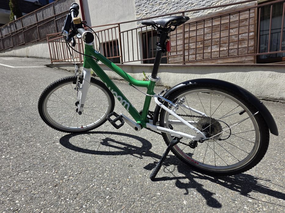 Vand bicicleta WOOM 4 (20") second-hand, verde