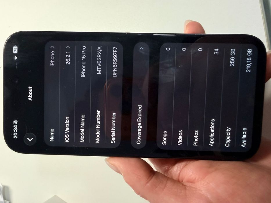 iPhone 15 Pro 256GB Blue Titanium