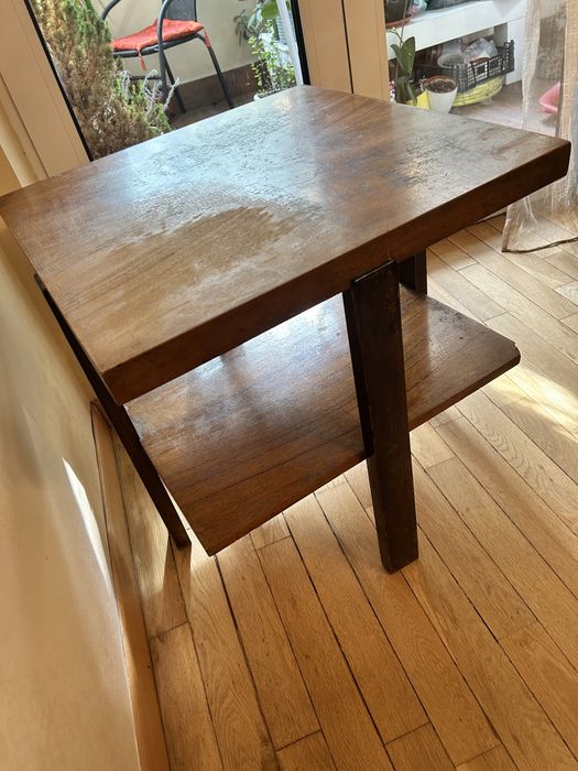 Дървена маса на две нива