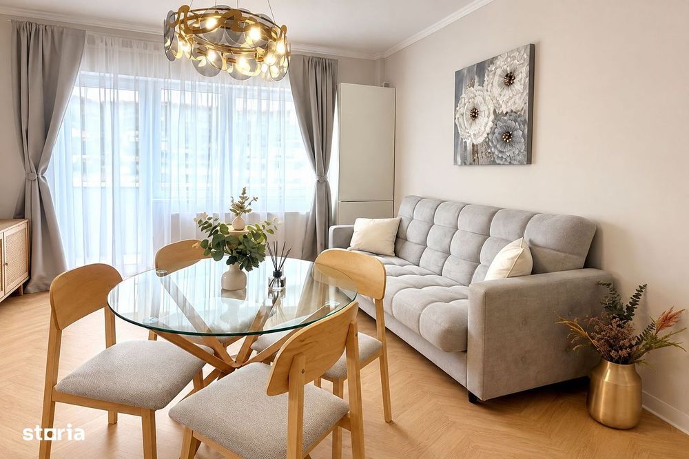 Apartament 2 camere 44 mp, mobilat, et 2, parcare, Floresti Terra
