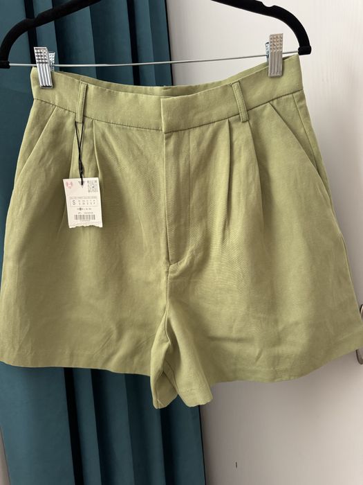 Kъси ленени панталонки Zara С/М