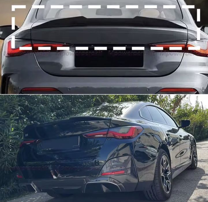 Spoiler Prelungire Portbagaj Eleron Cap Gran Coupe 4 Usi BMW Seria 4 i4 G26 2021-2024 Culoare:Negru Lucios