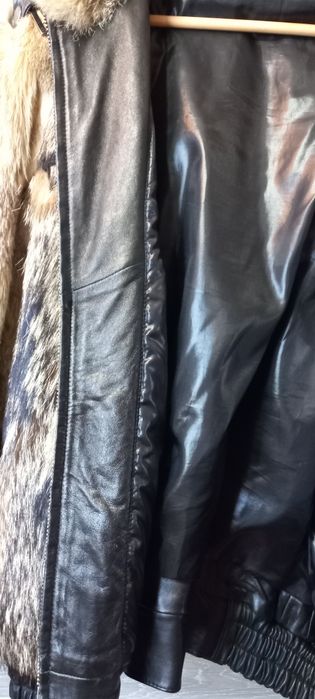 Шуба мужская волк