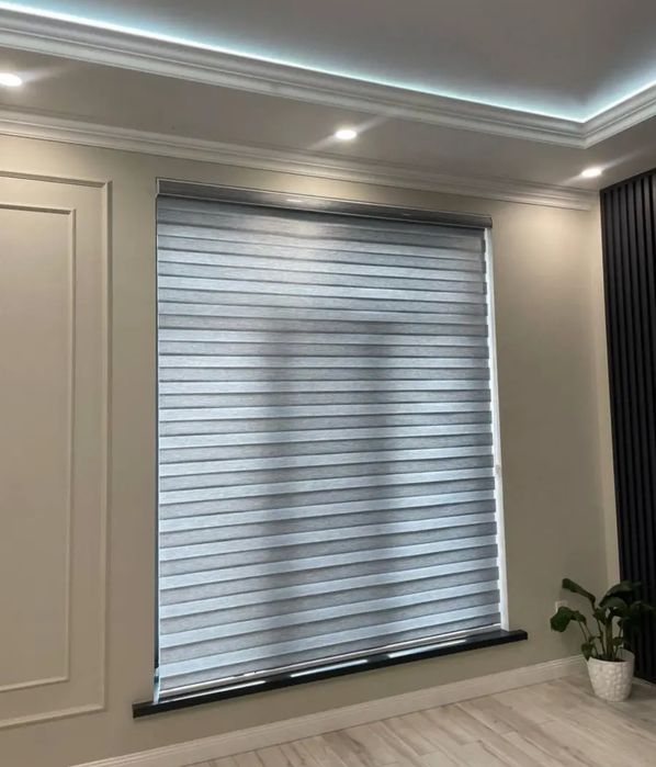 Ролл шторы жалюзи день ночь