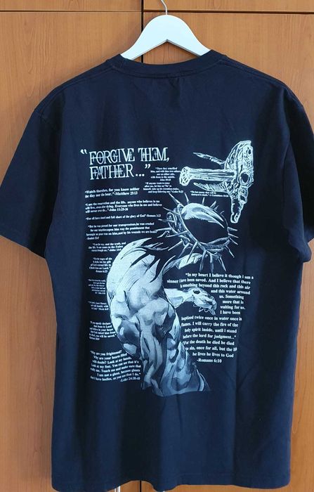 Tricou imprimeu "Forgive them Father" Bărbați, mărime M