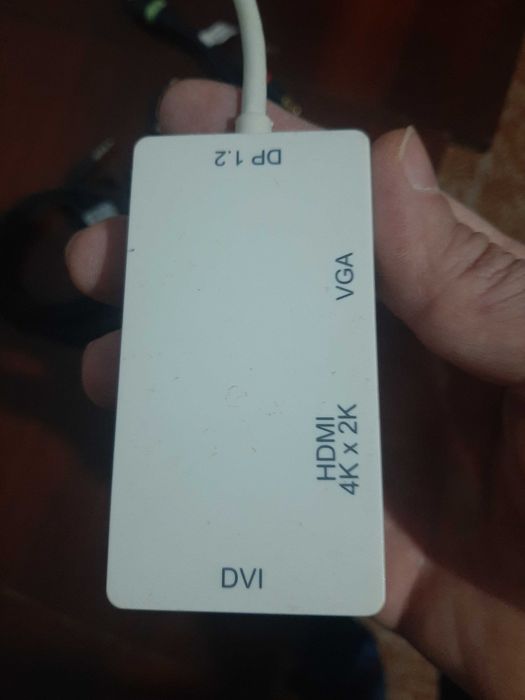 Lot adaptoare HDMI DVI VGA, cabluri audio RCA și mouse A4Tech