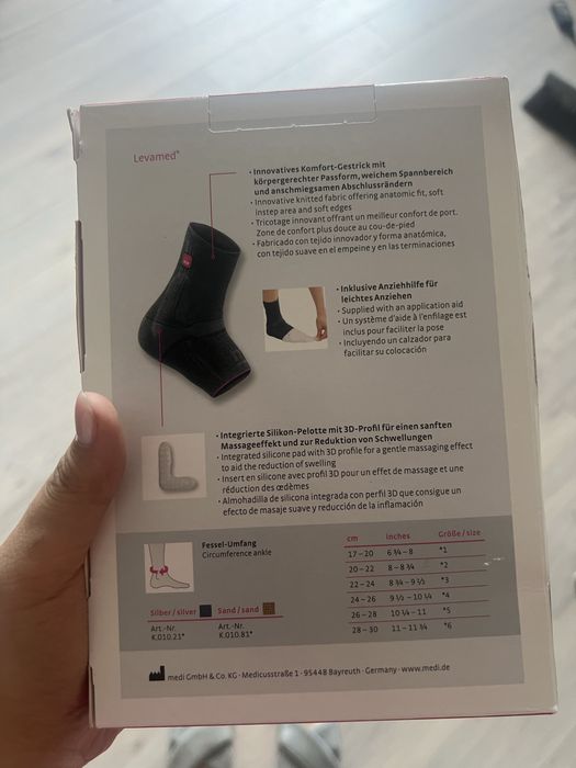 Бандаж на голеностоп