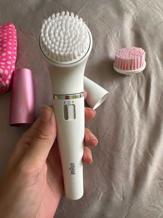 Епилатор за лице и четка за почистване на лице braun silk