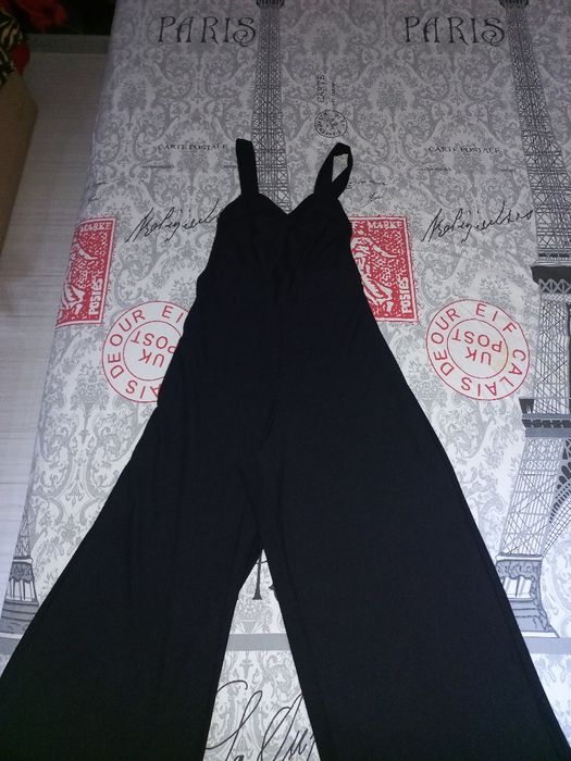 Черен летен дамски гащеризон