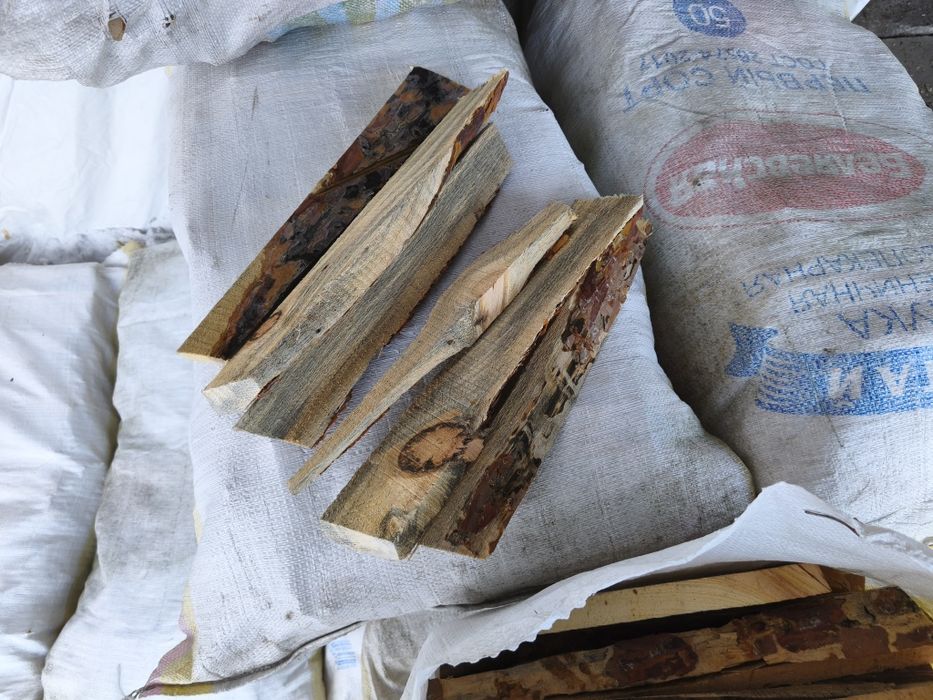 Дрова в мешках 750 тенге