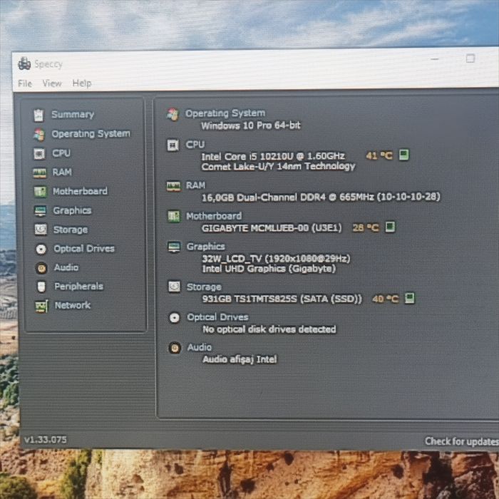 Nuc Gigabyte I5-10210U, Ssd 1Terra