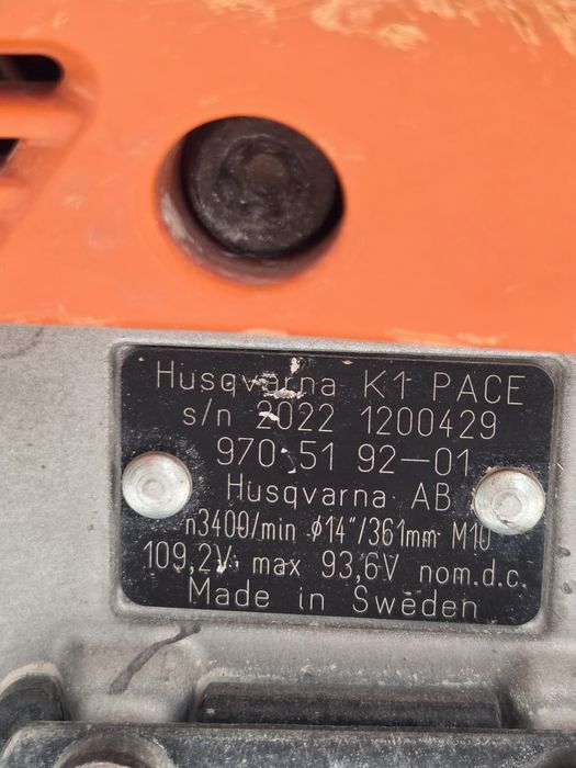 HUSQVARNA K 1 PACE фугорез  на батеря
Флугоре