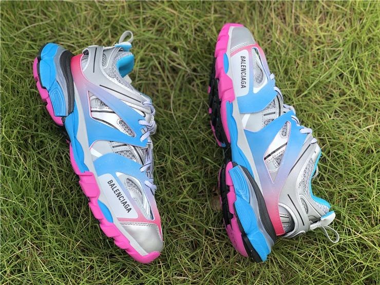 Balenciaga Track Sneaker "Silver/Blue/Pink"