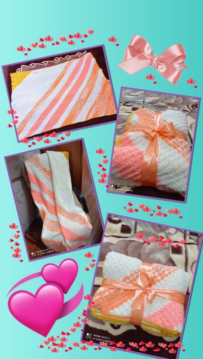 Новый плед размером 130×170 см