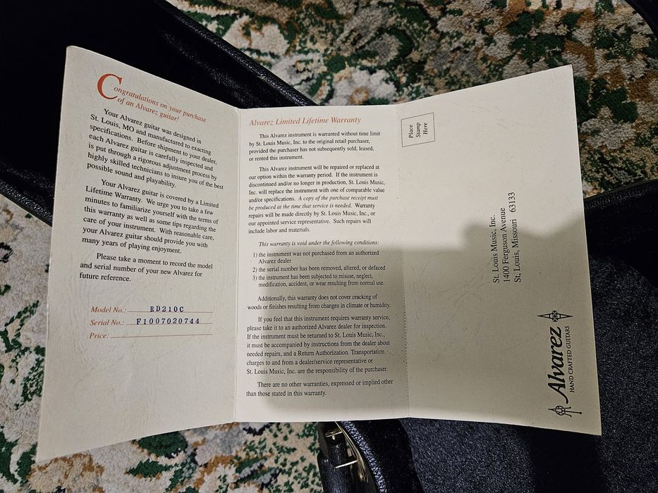 Электроакустическая гитара Alvarez