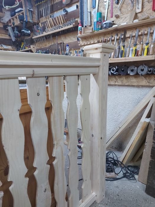 Дъски за ограда(парапет),свързващи греди,ръкохватки