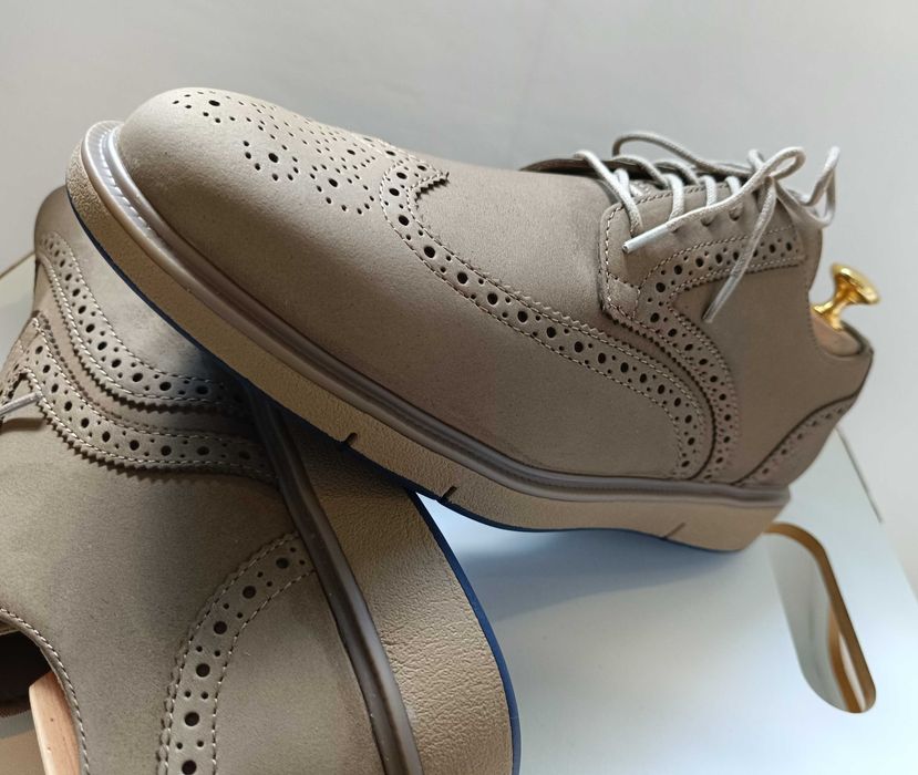 Pantofi derby 41 brogue premium Swims piele naturala moale