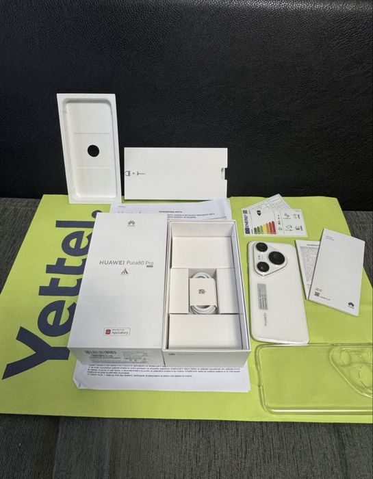 ЧИСТО НОВ 512GB Huawei Pura 80 Pro Yettel Гаранция до 2028 г. White