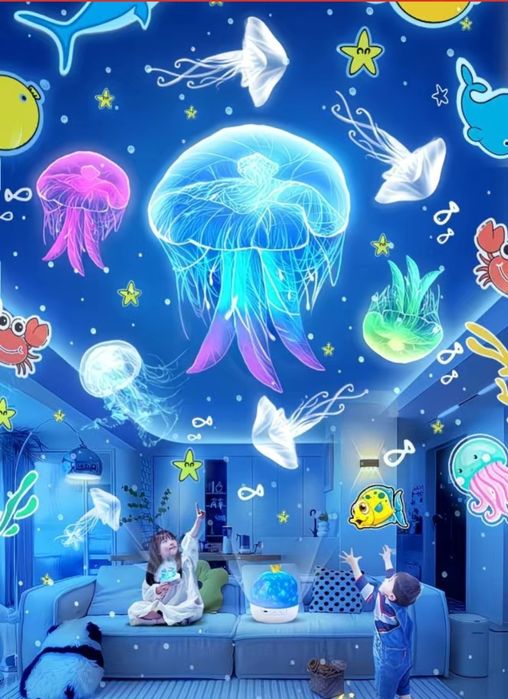 Музыкальный ночник проектор с пультом управления